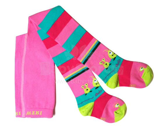 Weri Spezials Children's Tights UFO Dark Pink ART.WERI-5510 High quality children's cotton tights for kids