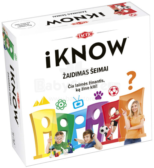 TACIC Board game IKNOW Family quiz (In Lithuanian lang.)