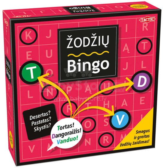 TACIC game Word Bingo (In Lithuanian lang.)