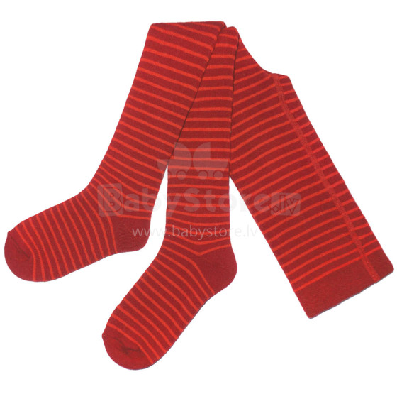 Weri Spezials Детские колготки Red Stripes ART.SW-2002 Высококачественные детские плюшевые, теплые хлопковые колготки для девочек