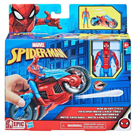 SPIDER-MAN Transporto priemonė su figūrėle, 10 cm
