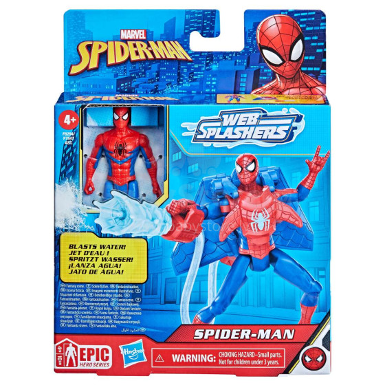 SPIDER-MAN Vandeniu šaudantis herojus „Aqua Web“ 10 cm