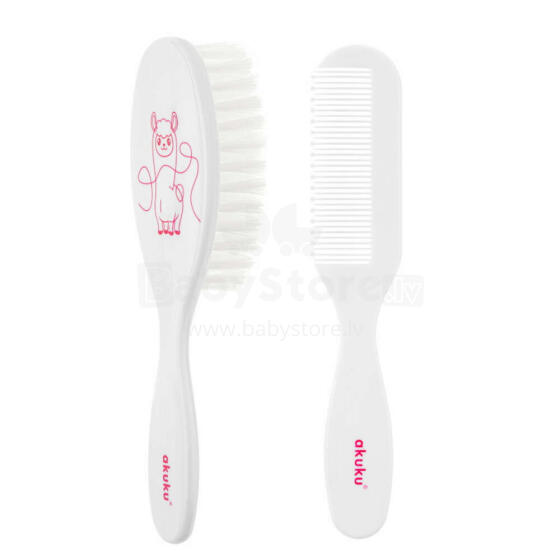 Akuku Art.A0083 Comb + plaukų šepetys