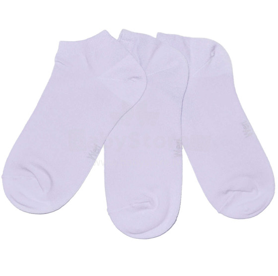 Weri Spezials Детские короткие носки Monochrome Lilac ART.SW-2124 Три пары высококачественных детских коротких носков из хлопка