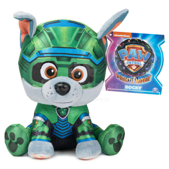 PAW PATROL MOVIE Pliušinis herojus ROCKY 15 cm