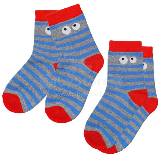 Weri Spezials Children's Socks Cuckoo Grey ART.WERI-2421 Pack of two high quality children's cotton socks