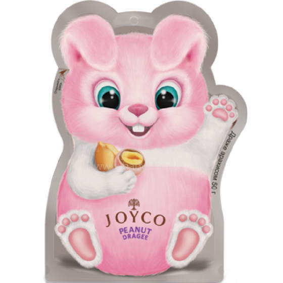 Joyco Art.156007 Piena šokolādes dražejas (13 Konfektes Zaķis vai 26 dražējais vienības iepakojumā Yoico, Jojko) 50g