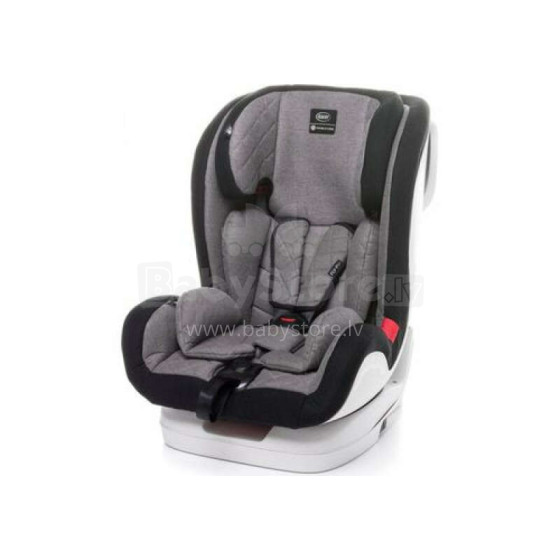 4baby FLY-FIX Grey vaikiška kėdutė automobiliui (9-36 kg)