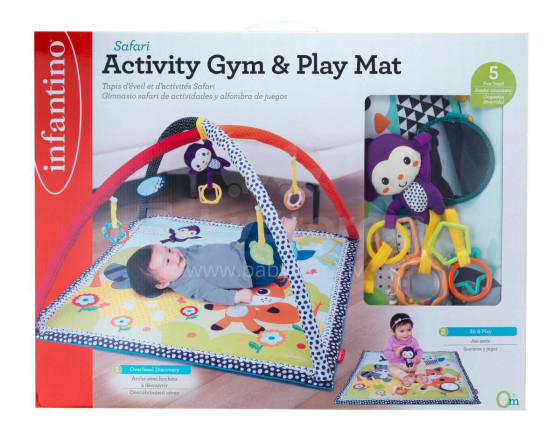 INFANTINO Playmat Safari gym and play