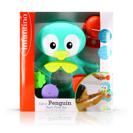 INFANTINO Playset Tub a penguin bath time