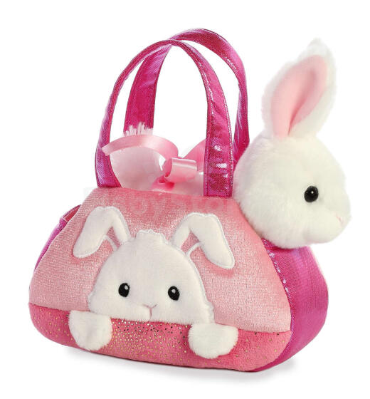 AURORA Fancy Pals plush toy rabbit in a bag, 20 cm