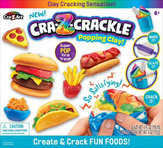 CRA-Z-ART Cra-Z-Crackle DIY набор глины "Еда"