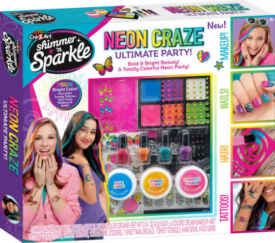 CRA-Z-ART Shimmer ‘n Sparkle make-up set Glow craze ultimate party