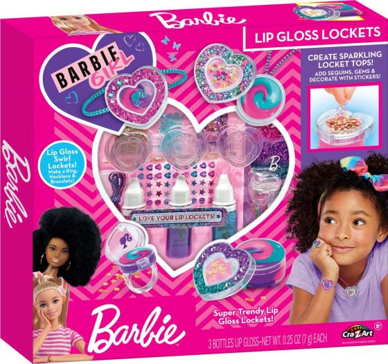 BARBIE Kosmētikas komplekts Lip Gloss Lockets set Sparkling Sweet Heart