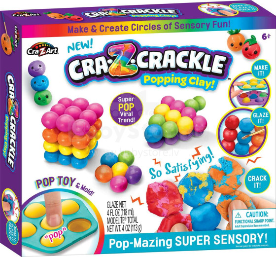 CRA-Z-ART Cra-Z-Crackle DIY set Clay pop-mazing super sensory