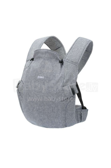 Fillikid Front Carrier Art.MC02-39 Stone Grey Tamsiai pilkas vaikiškas kengūros krepšys 2 viename (nuo 3,5 iki 15 kg)