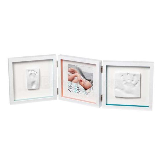 „Baby Art“ rankų ir kojų piešiniai. 3601095400 trijų dalių rėmas + įspaudų rinkinys