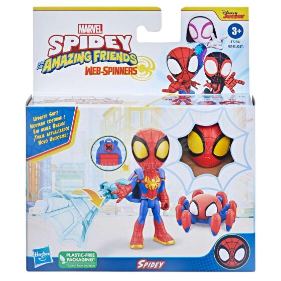 SPIDEY AND HIS AMAZING FRIENDS Veiksmo figūrėlė „Web Spinners“, 10 cm