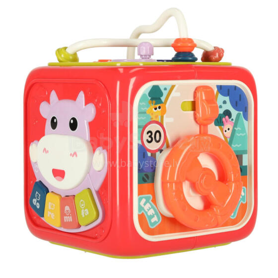 Bebe Basic Cube  Art.KX4291 Montessori 6-in-1 Busy Cube Sorter for Toddlers