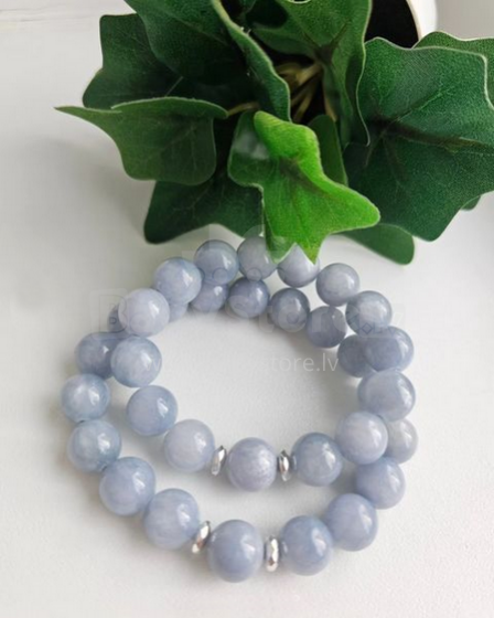 La bebe™ Jewelery Handmade Natural Stone Bracelet Žadeīts Denim