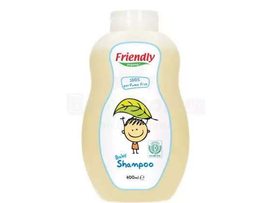 Friendly Organic Shampoo  Art.15728 Organinis kūdikių plaukų ir kūno prausimosi gelis, 400 ml.
