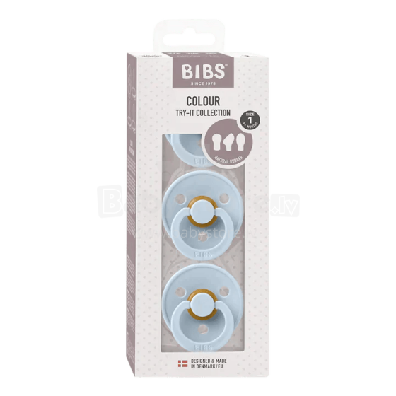 Bibs Try-It Art.131604 Baby Blue 3 pcs