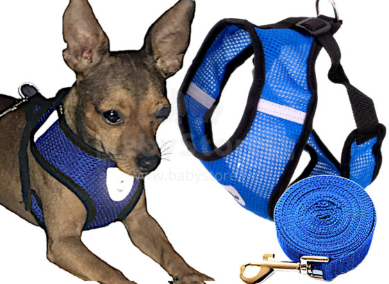 Ikonka Art.KX6840_2 Tensionless dog harness + leash M