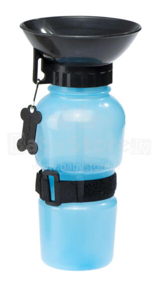 Ikonka Art.KX7697_2 Šunų kelioninis butelis bidonas 500ml mėlynos spalvos