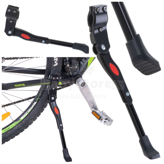 Ikonka Art.KX5060 L-BRNO Velosipēdu kāju balsts aizmugurējais regulējams velosipēdu statīvs