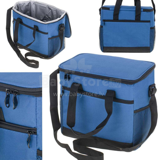 Ikonka Art.KX4986_2 Thermal bag for lunch beach picnic 16L navy blue