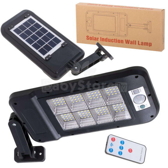 Ikonka Art.KX4963 Saulės gatvės žibintas 128LED + nuotolinio valdymo pultas