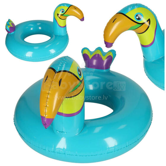 Ikonka Art.KX4927 Pripučiamas vaikiškas plaukimo žiedas Toucan 70cm
