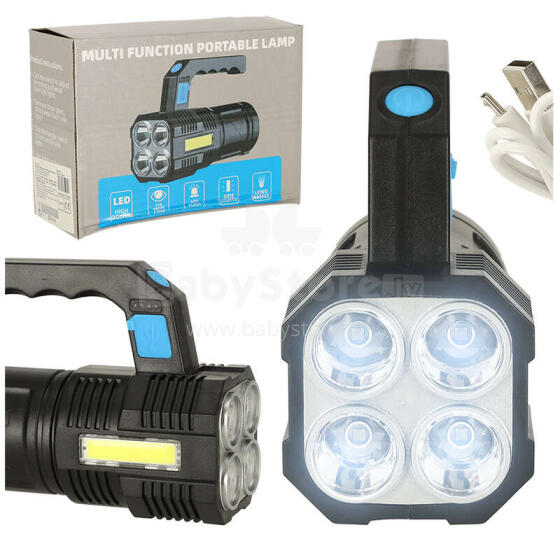 Ikonka Art.KX4834 Taktinis įkraunamas karinis LED prožektorius