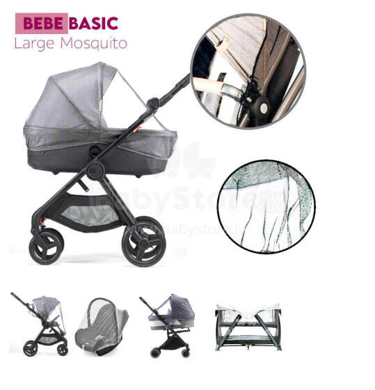 Bebe Basic ™ Mosquito Net Art.KX7851_2 Grey