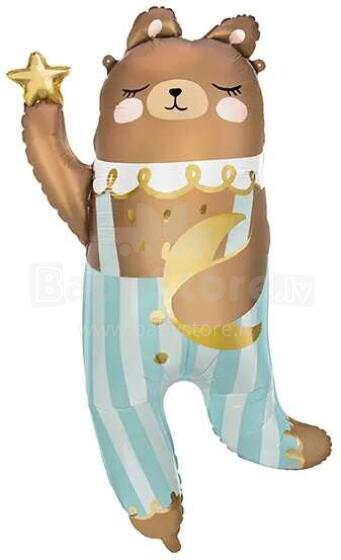 Ikonka Art.KX4576 Foil balloon Teddy Bear 55cm x 90cm