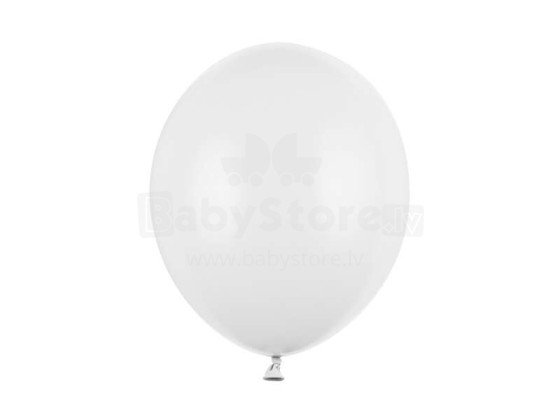 Ikonka Art.KX4553 Baloni Spēcīgi pasteļbaloni tīri balti 30cm 100 gab.