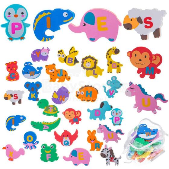 Ikonka Bath Toys Art.KX4504 Putų vandens vonia gyvūnams 26el.