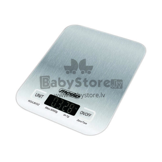 Ikonka Art.KX4197 Mesko MS 3169 white Kitchen scale - inox