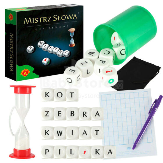 Ikonka Art.KX4163 ALEKSANDRAS Žodžių meistras 8+ mokomasis žaidimas