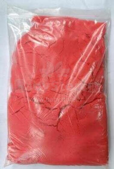 Ikonka Art.KX9568_8 Kinetinis smėlis 1 kg maišelyje raudonas