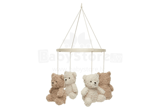 Jollein  Baby Mobile Teddy Bear Art.116-001-67015 Naturel Biscuit mūzikalais karuselis