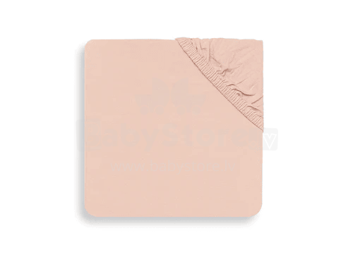 Jollein Cotton Soft  Pink Art.511-501-00090 Pale Pink lapas su guma 40x80cm