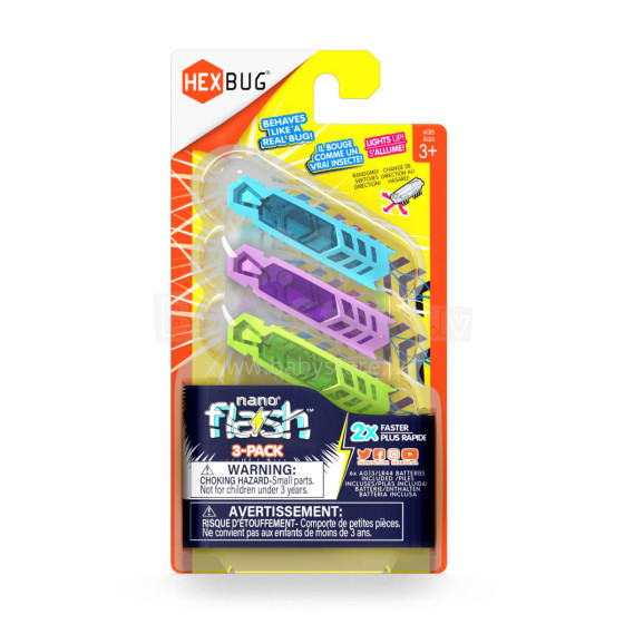 HEXBUG interactive toy Nano Flash 3 pack