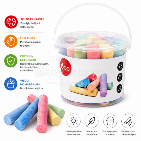 B Kids Art.158354 Street chalks