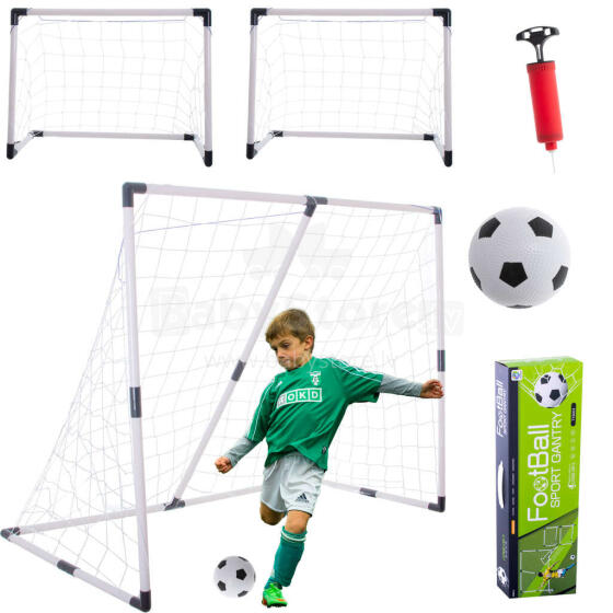 Ikonka Art.KX4876 Vaikų futbolo vartai 2in1 143x110x70cm