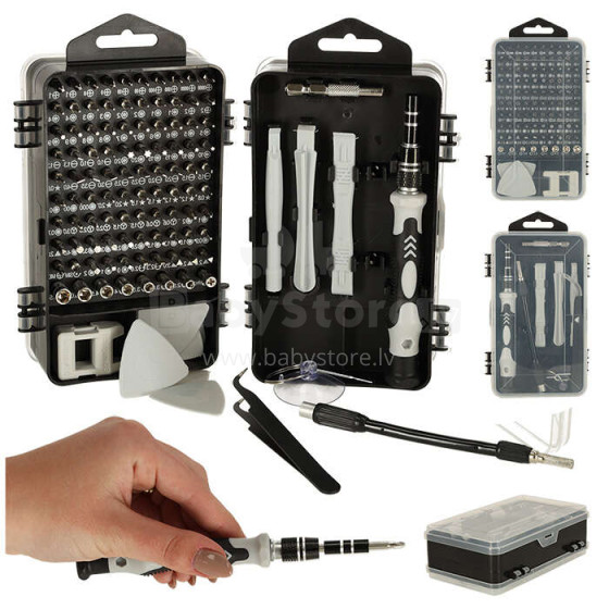 Ikonka Art.KX4842 Precision screwdrivers bits screwdriver set 115 items