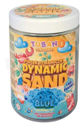 Ikonka Art.KX3870_1 TUBAN Dynamic Sand 1kg mėlynas