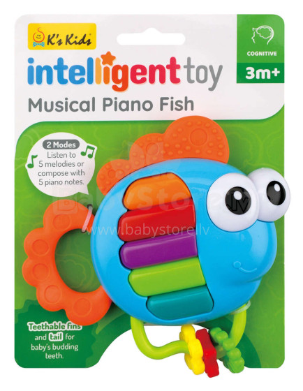 KSKIDS Развивающая музыкальная игрушка "Рыбка"