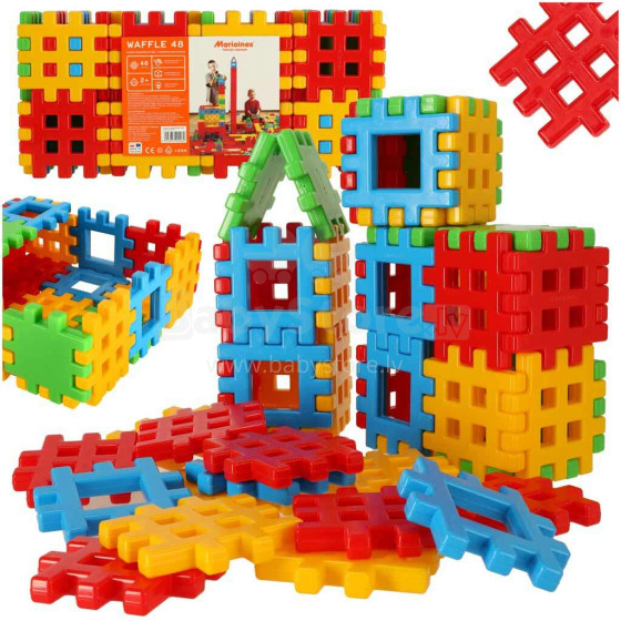 Ikonka Art.KX4386 Building block cube 48 elements