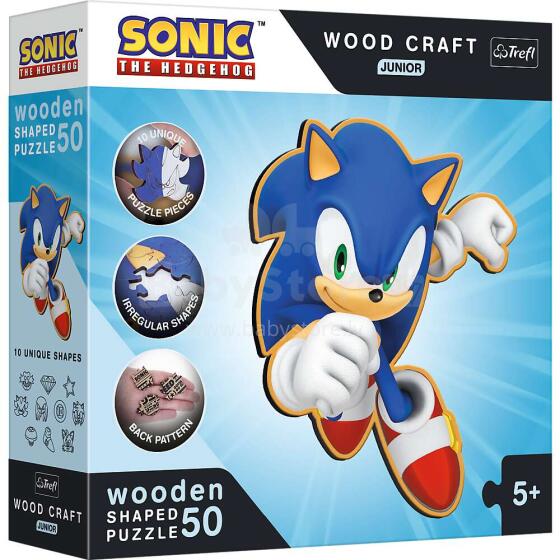 TREFL SONIC Medinė dėlionė „Sonic“, 50 det.